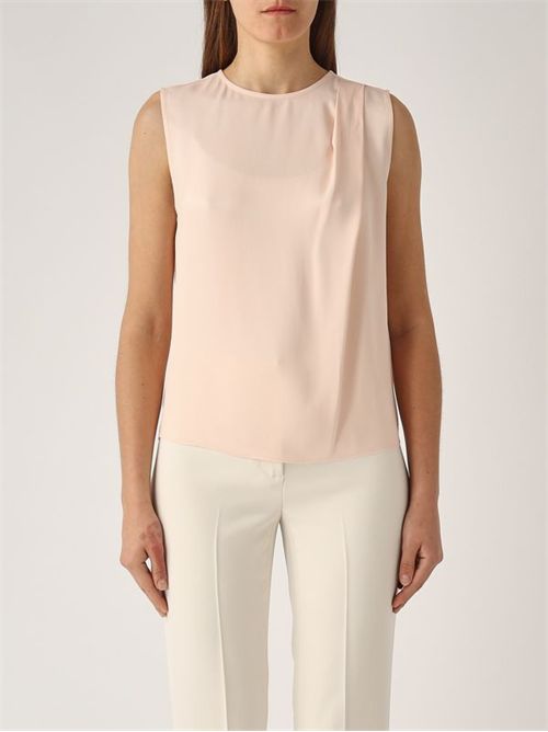 Top in raso lucido con pieghe TWINSET | TP2652/00178
